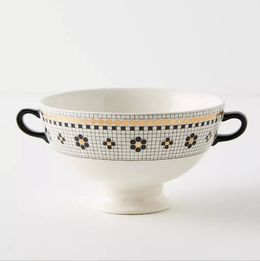 Anthropologie Bistro Soup Bowl Set of 4